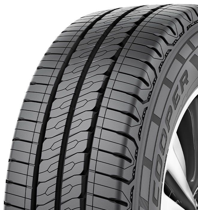 COOPER SUMMER VAN, 185/75 R14 102R označení pneumatik EU – hodnocení přilnavosti za mokra: B, hodnocení spotřeby paliva: C, hodnocení hluku: 72 dB